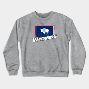 Wyoming flag Crewneck Sweatshirt